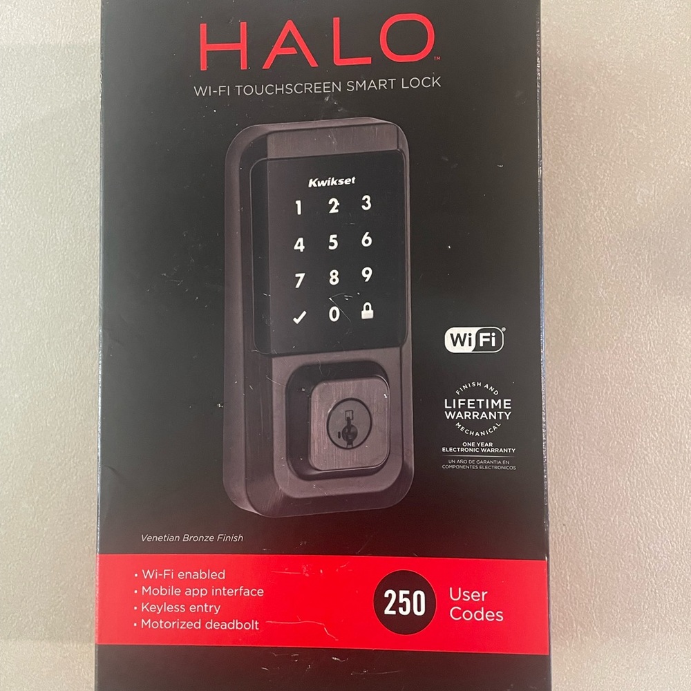 Halo keypad smart lock by Kwickset